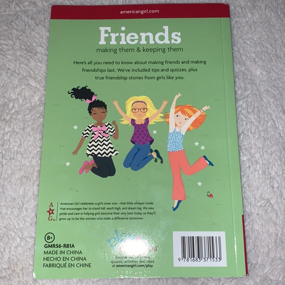 3 American Girl Books Paperback Grace Caroline Friends